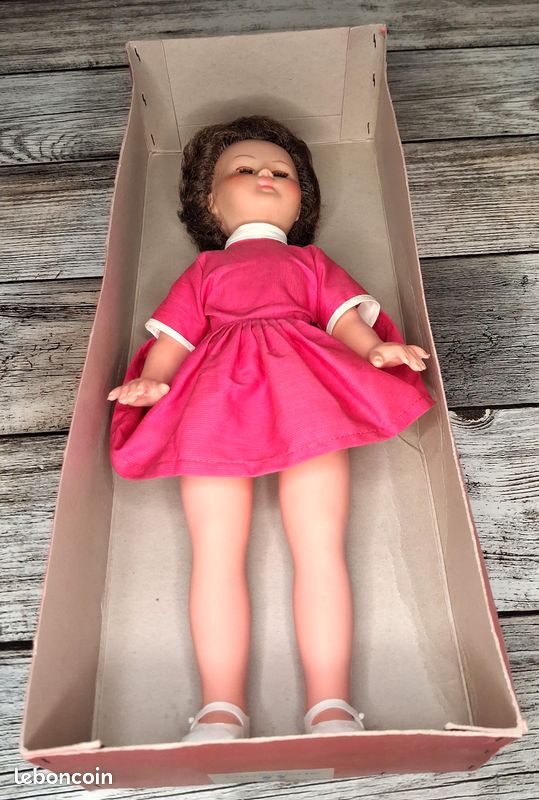 POUPEE ANCIENNE RAYNAL En Rodhoid Et Tissu Bourre EUR 32