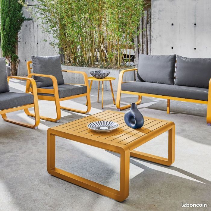 Table basse de jardin aluminium - Tonio (image 2)