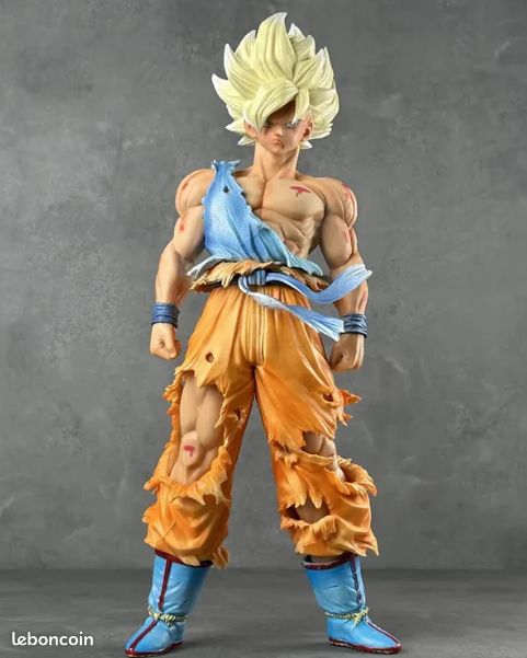 Figura de Dragon DBZ para filho Goku, desenho de anime em PVC de cabelo amarelo