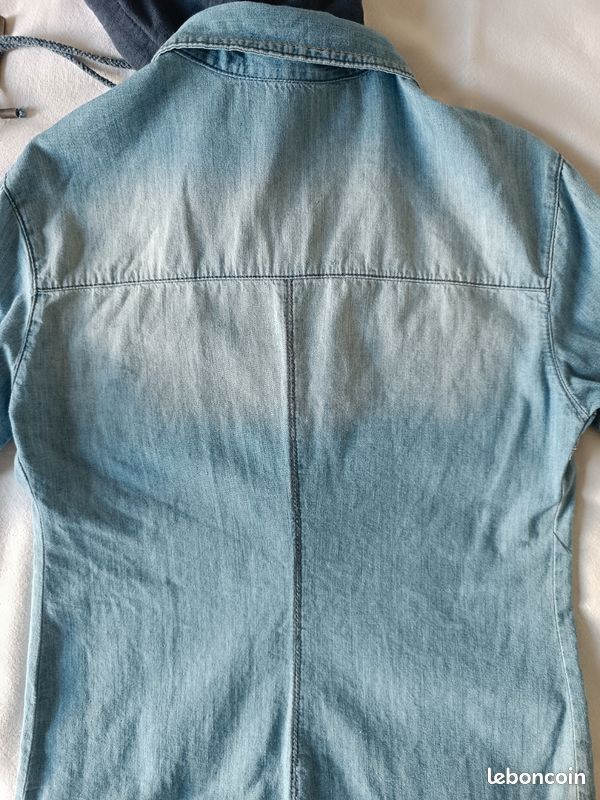 Chemise jean délavé (image 5)
