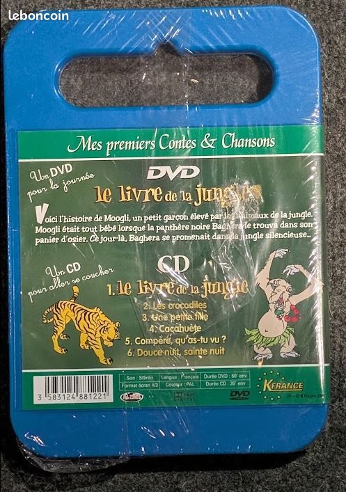 Le livre de la Jungle - DVD + CD - Mes premiers contes et Chansons - BOITE NEUVE SCELLEE (image 2)