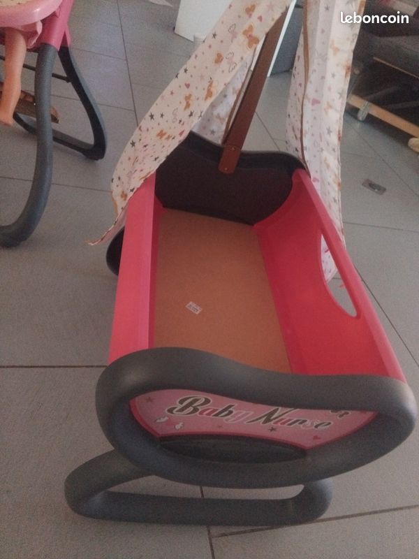 Lot lit + chaise haute + poupée (image 2)
