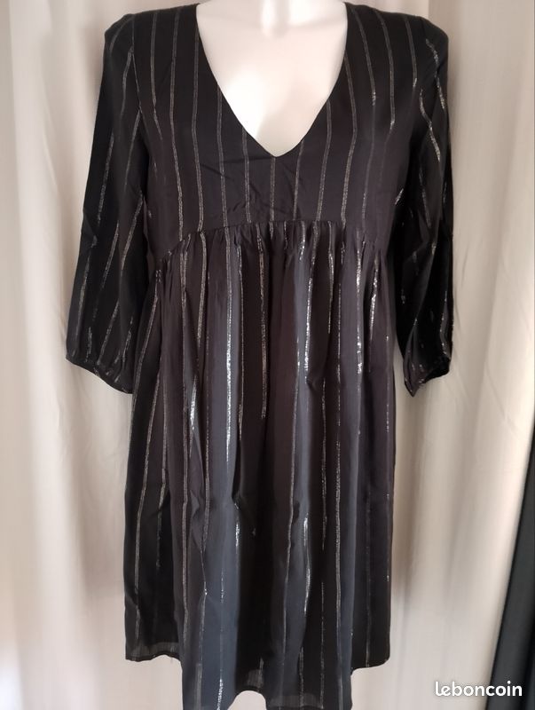 Robe En Cuir LPB Les Petites Bombes - Noir, Taille L, Style Débardeur - Neuf Avec étiquettes, Matière Cuir 96