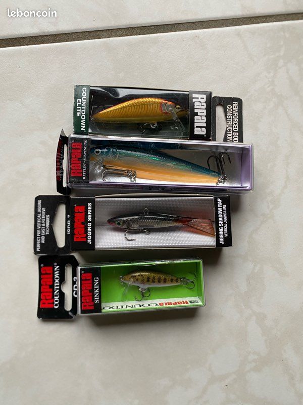 Pêche lot de 4 leurres Minnow Bearking - Sport & Plein air