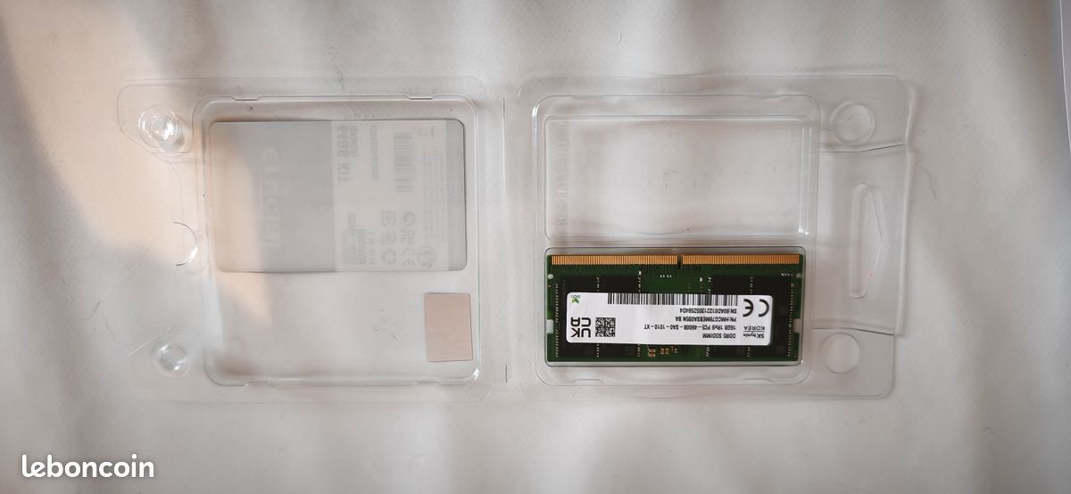 Barrette RAM SK Hynix 16 Go DDR5 4800 MHz SODIMM - Pour PC Portable