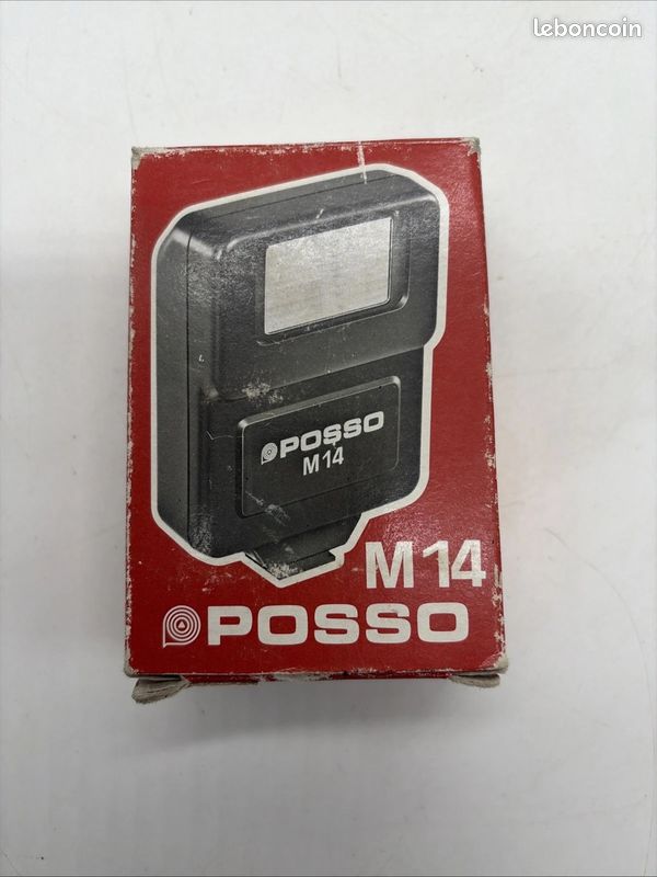 Flash Posso M14 Vintage Fonctionnel Boîte Photo Argentique Rétro 🖤 (image 7)