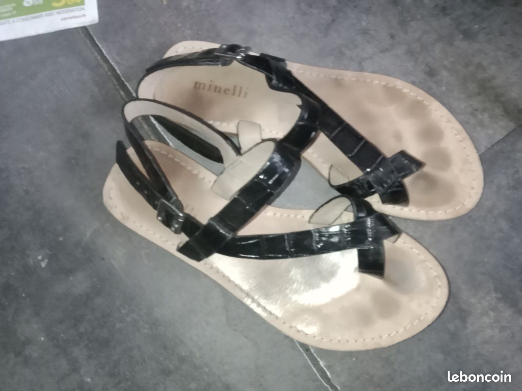 Sandale cuir Minelli pointure 37 très bon état (image 1)