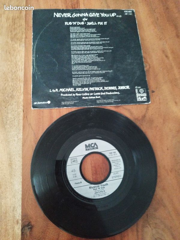 Musical Youth never gonna give you up 45t (image 2)