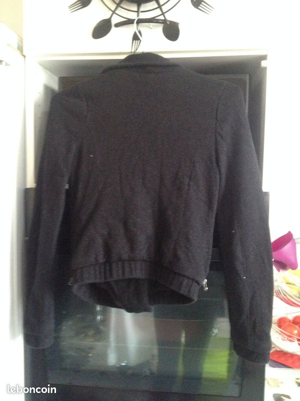 Blouson noir bershka (image 2)