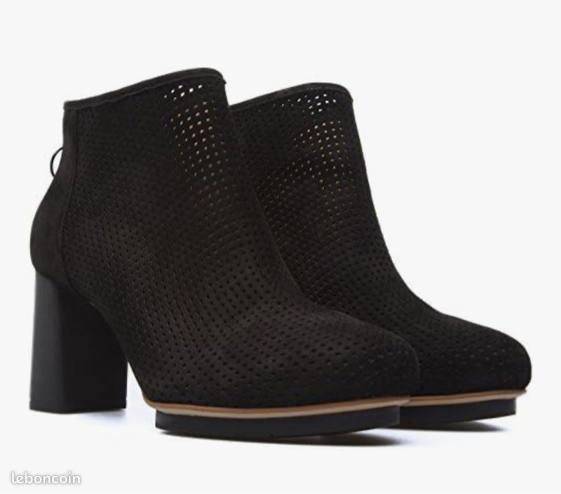 CAMPER Bottines Femme Cuir Noir Pointure Portées Seule Fois Le