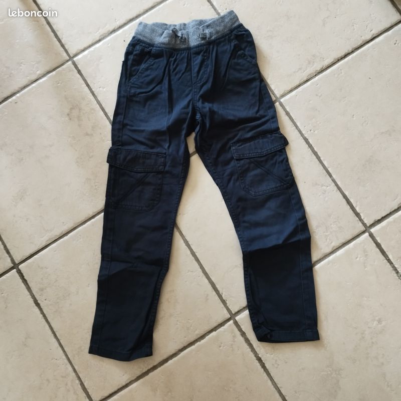 Pantalon du pareil au même 8 ans garcçon bleu marine à poche (image 1)