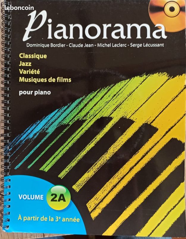 Pianorama Volume 2A + CD • Méthode De Piano Progressive • Support Pédagogique Ludique