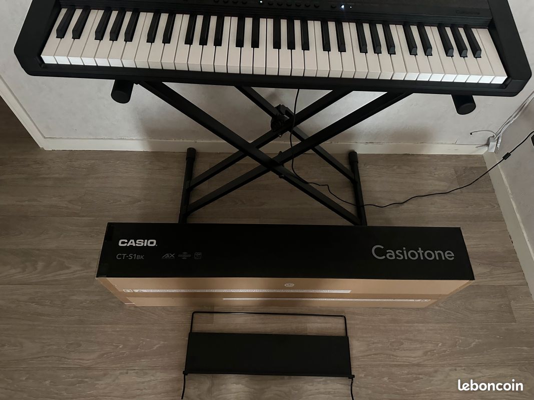 Clavier compact casio 61 touches avec pied support double (image 5)