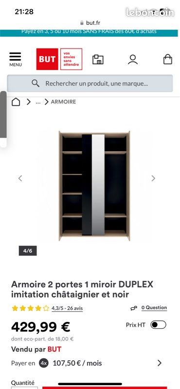 Armoire modèle duplex but (image 1)