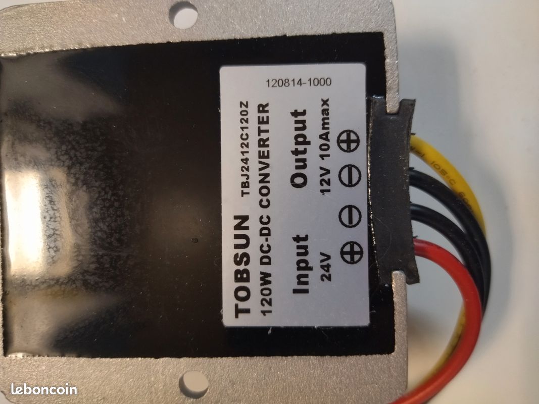 Convertisseur DC-DC 24V 12V 10A (image 4)