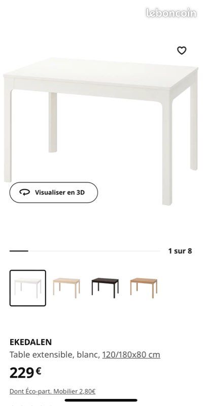 Table blanche extensible ikea (image 4)