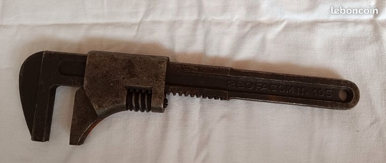 Ancienne Clé Anglaise Réglable – Armée Française 41/w/448, Acier