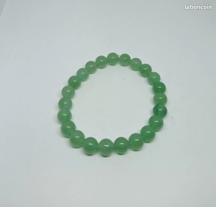 Bracelet perles en aventurine (neuf) (image 1)