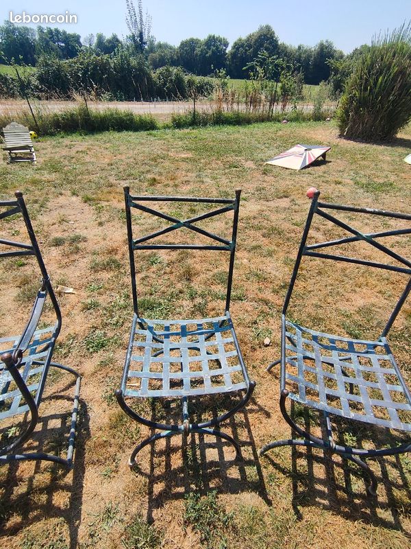 Chaises en fer forgé (image 3)