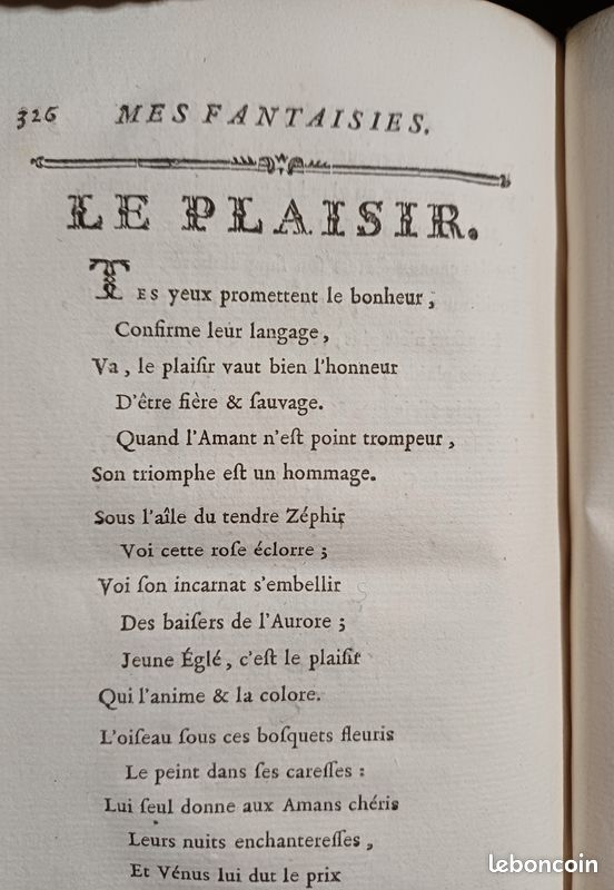 Erotisme curiosa très rare - 1770 - Mes fantaisies par Dorat (image 4)