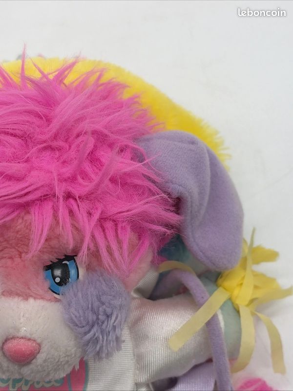 Peluche Popples Pom-Pom Girl Vintage Années 80 Mattel 25cm Rose #L26 (image 4)