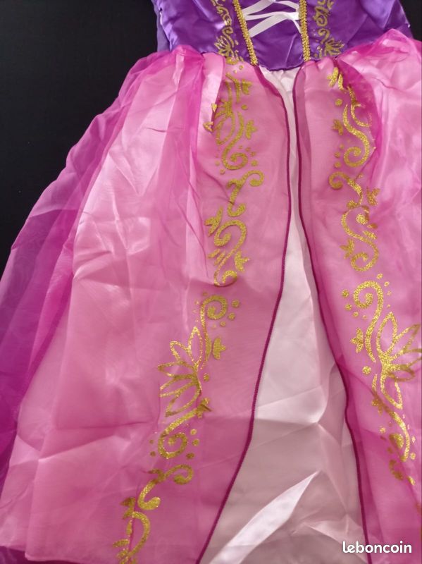 Disney Store Official Costume Raiponce pour Enfants, Raiponce, Robe de Princesse Violette pour Les fêtes, Les Jeux de rôle et Halloween, 5-6 Ans
