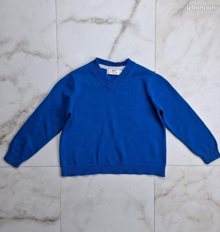 Pull imprimé carreaux avec rayures colorées Garçon CXL BY CHRISTIAN