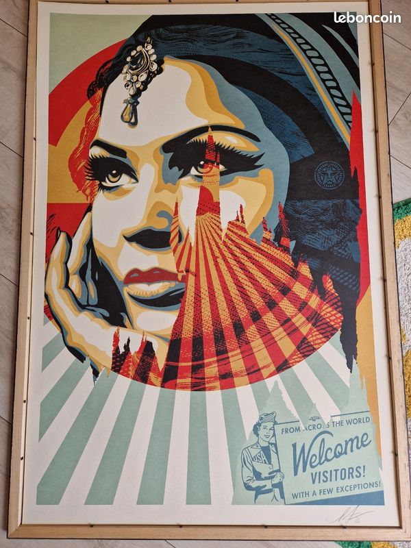 Affiche Shepard Fairey (OBEY) - SIGNÉE - Target Exceptions - Open 