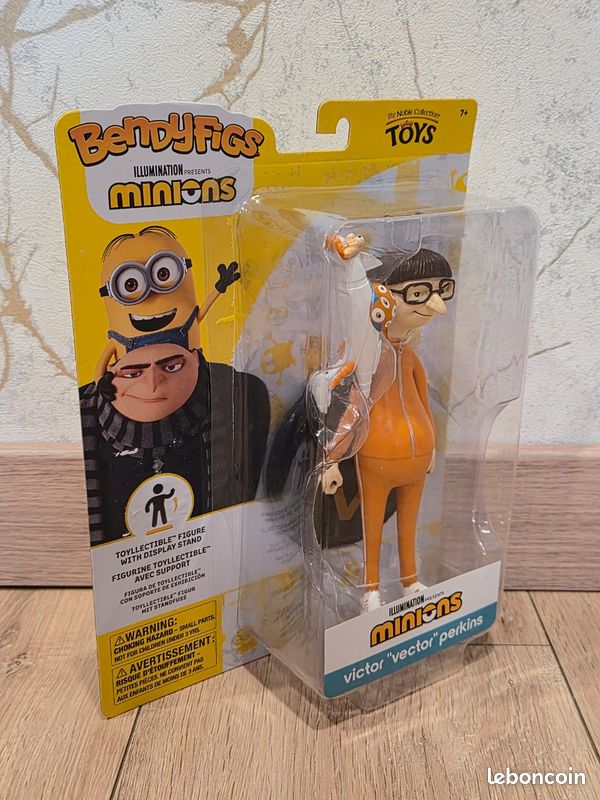 Figurine Bendyfigs Minions the Noble Collection Victor "Vector" perkins neuf (image 3)