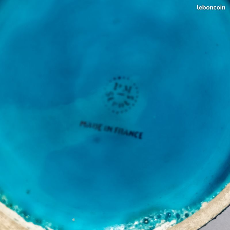 Vase céramique Sèvres par Paul Millet - Bleu turquoise (image 9)