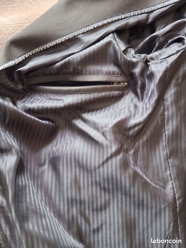 Manteau noir homme déperlant, Dany Smith, taille 56 (image 5)