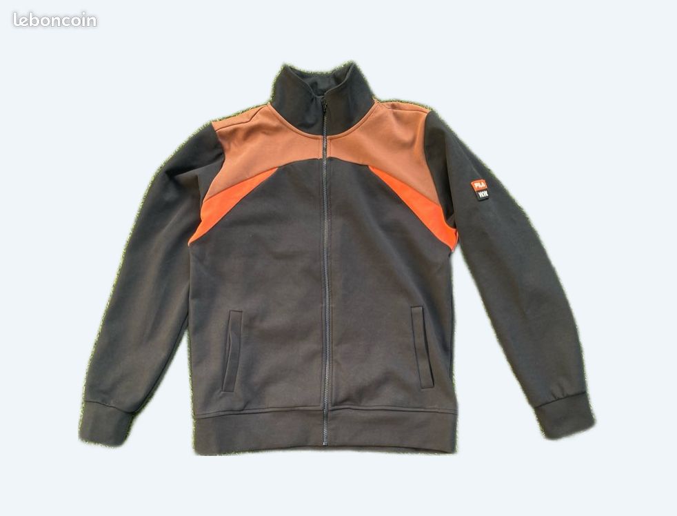 Jacket Veste Fila Orange Veste Fila Sherpa NEW FILA Sherpa Logo