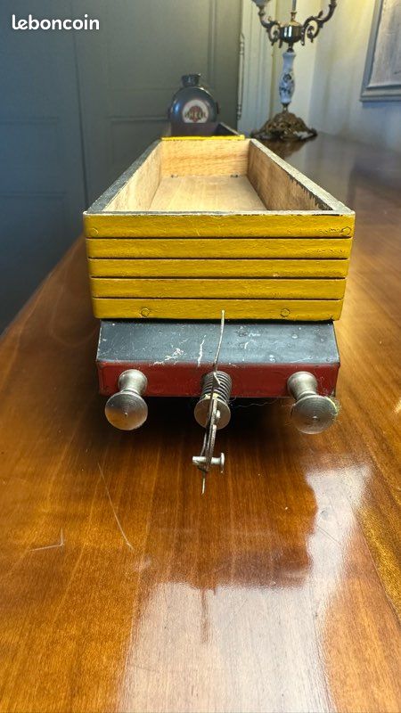 EDOBAUD ECHELLE O WAGON A BOGIES TYPE TOMBEREAU Peinture D'origine SNCF