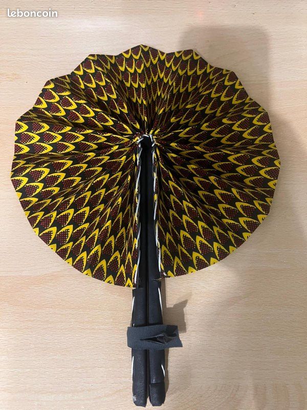 Eventail wax pagne African (image 13)
