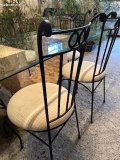 Belle Table à manger pour veranda ou jardin avec 8 chaises trés solides (image 4)