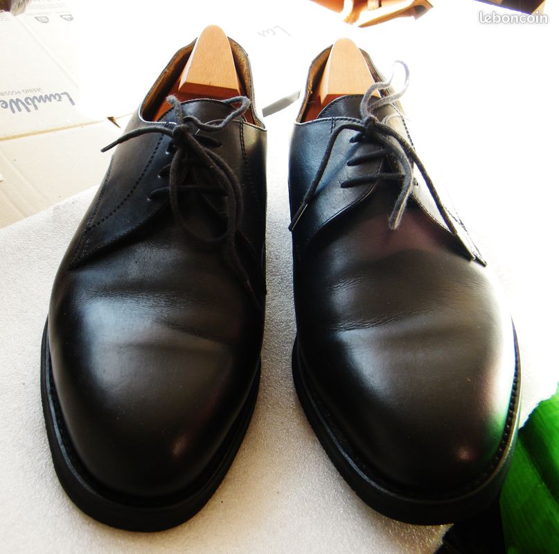 Chaussures en cuir noir Marbot (cousu Goodyear) tbe 45,5 46 homme (image 3)