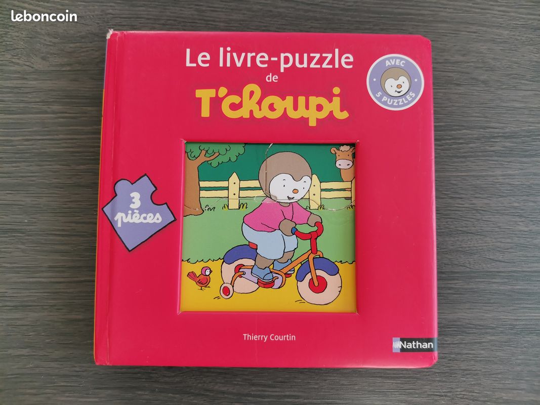 Le livre-puzzle de T’choupi 3 pièces (image 1)