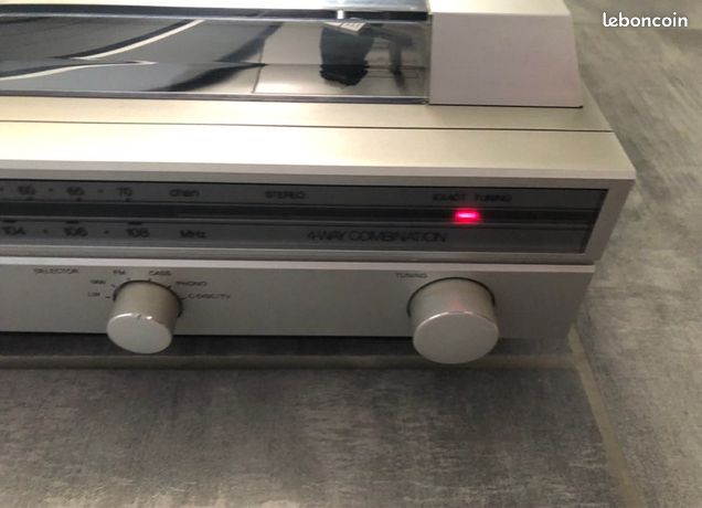 Tourne-disque Philips Stéréo Ancien, Platine Vinyle Vintage Argentée