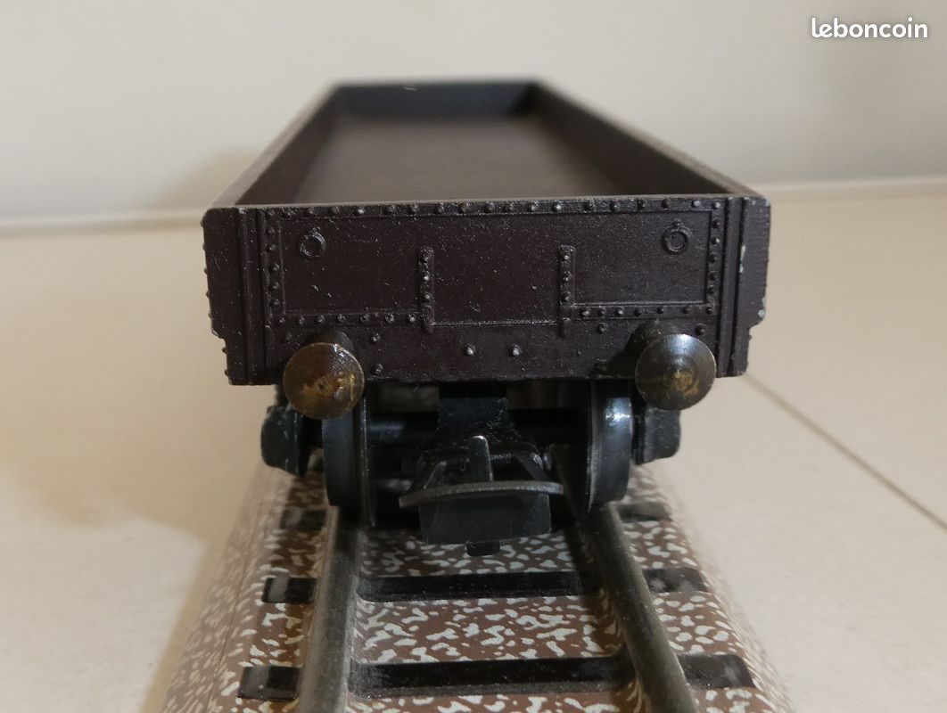 Wagon SMCF Ho Couvert Bogies Tout Métal - Boîte D'Origine - Très Bon État