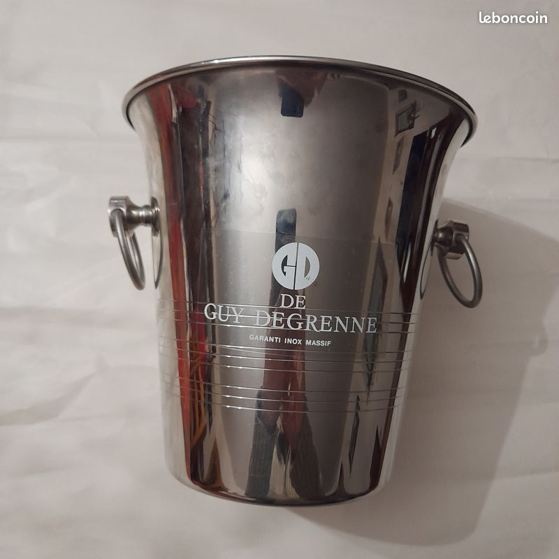 Seau à Champagne Guy Degrenne En Inox Massif – Très Bon état D'occasion