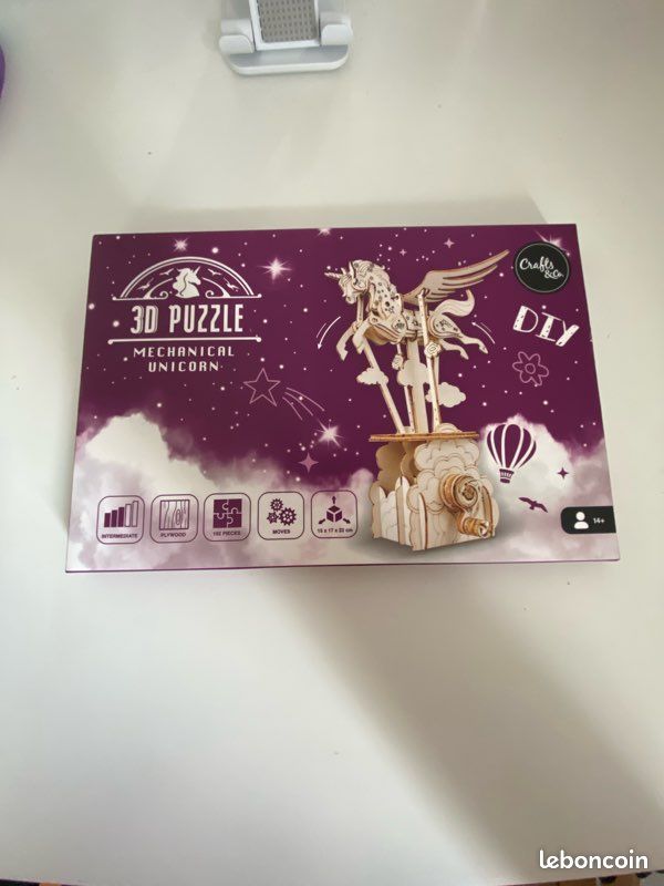 Puzzle licorne 3D (image 1)