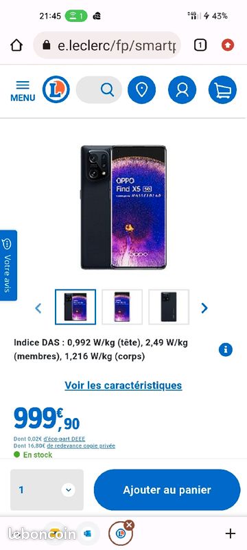 Oppo find X5 5G URGENT NEGOCIABLE (image 1)