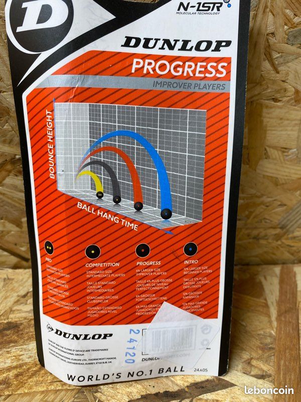 Lot De 3 Balles De Squash Dunlop – Disponibles Pour Débutants à Professionnels – Performance Constante – Logo Dunlop
