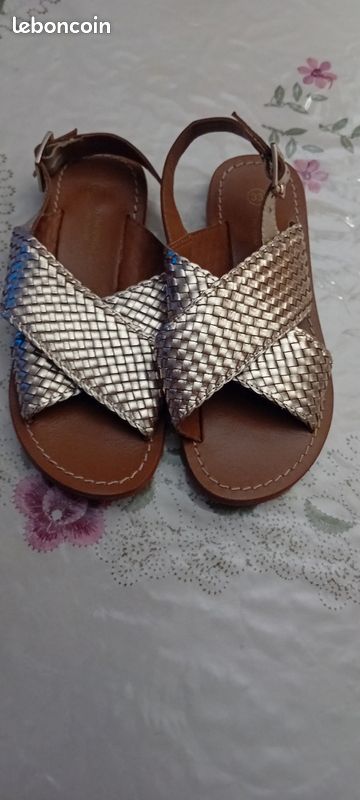 Chaussures Sandale Doree Monoprix Sandales Dorées Monoprix Premium