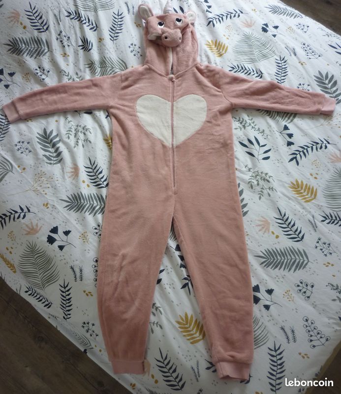 Combinaison Pyjama Licorne Veste Polaire Licorne Fille Pyjama