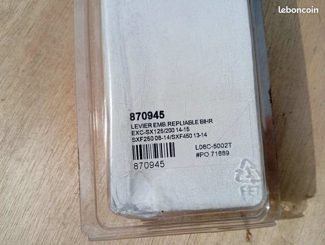 NEUF levier d' embrayage repliable bihr 870945 KTM 125 200 EXC sx 2014/2015 , 250 sxf 2008/2014 , 450 sxf 2013/2014 (image 3)