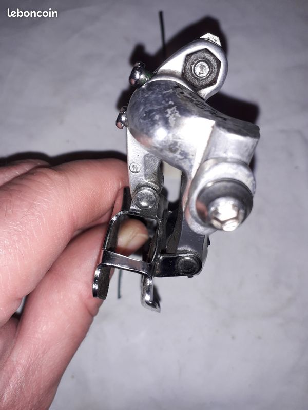 Dérailleur Avant Vintage Shimano 600 FD-6400 - Tri-Color - Montage Brasé (2 Plateaux)