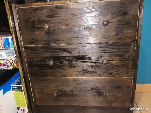Commode ikea noire relookee (image 1)