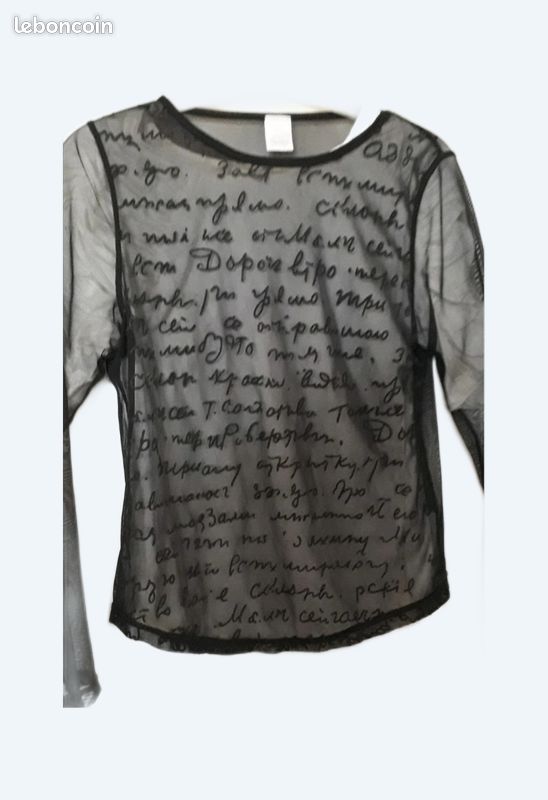 T-shirt Noir Camaïeu Pour Femme - Taille M - Neuf Avec étiquettes - Basique Chic