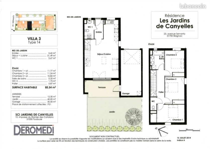 Maison 4 pièces 86 m² · à Blagnac · 86 m² · 367 000 €